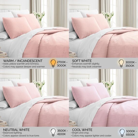 Southshore Fine Living, Inc. Gestepptes pinkes Queen-Bettwäsche-Set, übergroße Steppdecken, Queen-Size-Größe, tierhaarbeständige Bettwäsche, weiche, gemütliche Tagesdecke, volle Größe, 2 Kissenbezüge