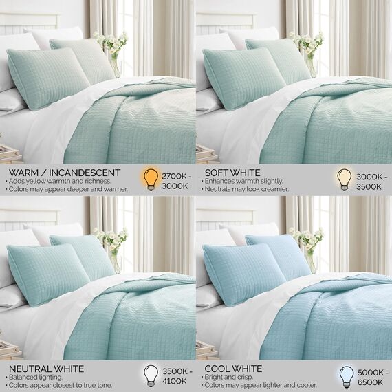 Southshore Fine Living, Inc. Vilano Springs Premium Qualität, weich, knitterfrei, farbecht und schmutzabweisend, pflegeleicht, übergroßes Bettwäsche-Set mit 1 Steppdecken-Set und 2 Kissenbezügen,