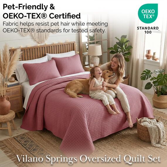 Southshore Fine Living, Inc. Vilano Springs Hochwertige Qualität, weich, knitterfrei, verblassen und schmutzabweisend, Easy Cover, übergroße Bettbezug-Set mit 1 Bettbezug-Set und 2 Shams