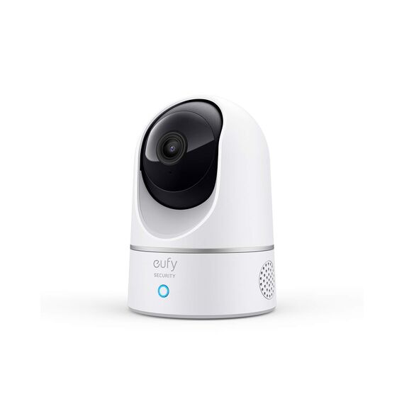 eufy Security Indoor Cam E220, 2K Überwachungskamera Innen, WLAN, Schwenkbar, Kameraüberwachung Innen, mit Nachtsicht, Personen- & Haustiererkennung, Bewegungsverfolgung, HomeBase 3 Kompatibel