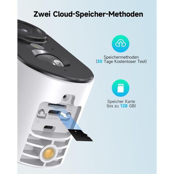 PESAIR 2K Überwachungskamera Aussen Akku/Solar - Kamera Überwachung Aussen WLAN mit Farbige Nachtsicht, Kabellose Überwachungskamera außen/innen, PIR-Bewegungserkennung, IP66, 2,4 GHz