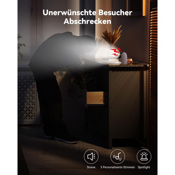 Imou Überwachungskamera Innen mit 2K Dual-Objektiv, 2.4GHz/5GHz WLAN, Personen-/Haustiererkennung, Farbnachtsicht, 360° PTZ Kamera Überwachung Innen, Auto Tracking, 2-Wege-Audio, Sirene,Privater Modus