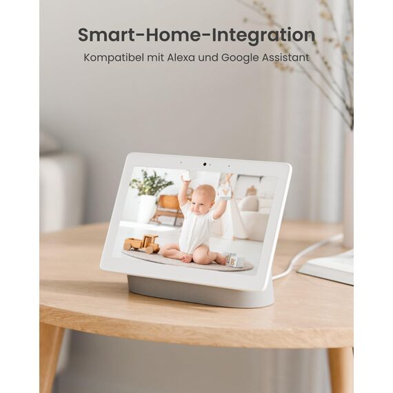 Reolink 3K Überwachungskamera Innen WLAN Schwenkbar, Home und Baby Monitor mit Personen-/Haustier-/Baby-Schreierkennung, Auto-Tracking, 2,4/5GHz WiFi IP Kamera Indoor, 5MP IR-Nachtsicht, E1 Pro