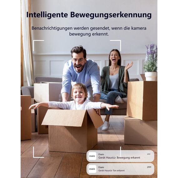 GNCC Überwachungskamera Innen 2K, 360° WLAN Kamera Indoor, Kamera Überwachung Innen mit Automatische Verfolgung, Zwei-Wege-Audio, Nachtsicht, Bewegungserkennung, Kompatibel mit Alexa