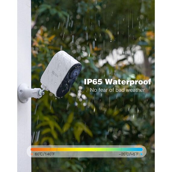 Xega 4G LTE Überwachungskamera Aussen Innen mit SIM Karte, 2K HD Ohne WLAN Kamera Tragbare, 6000mAh Batterie, PIR Bewegungserkennung, 3MP Farbe Nachtsicht, 2-Wege Audio, Alarm, TF/Cloud, IP65