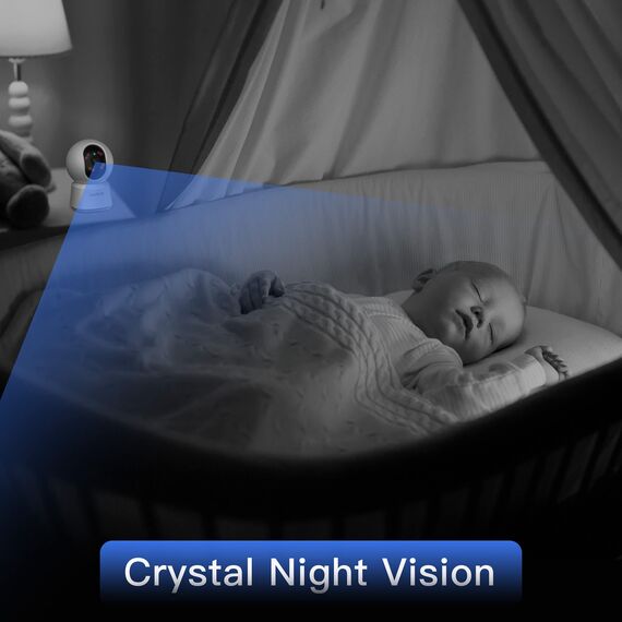 LAXIHUB 5MP Hundekamera mit App Überwachungskamera Innen Baby, 2.4G/5GHz Dual-Band WLAN Haustier Kamera, AI Bewegungserkennung Pet Security Camera Auto-Tracking, Pan/Tilt, 2-Wege-Audio, Alexa