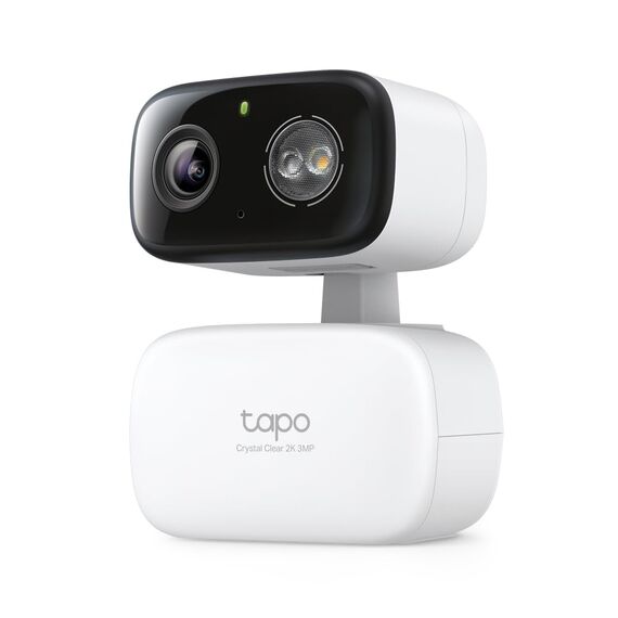 Tapo C216 Mini-Überwachungskamera mit Aufzeichnung, 2K 3MP, 360°-Abdeckung für Innen- und Außenbereich, KI-Erkennung und Benachrichtigungen, microSD-Karte bis 512 GB, 105,3 × 77,8 × 69,8 mm