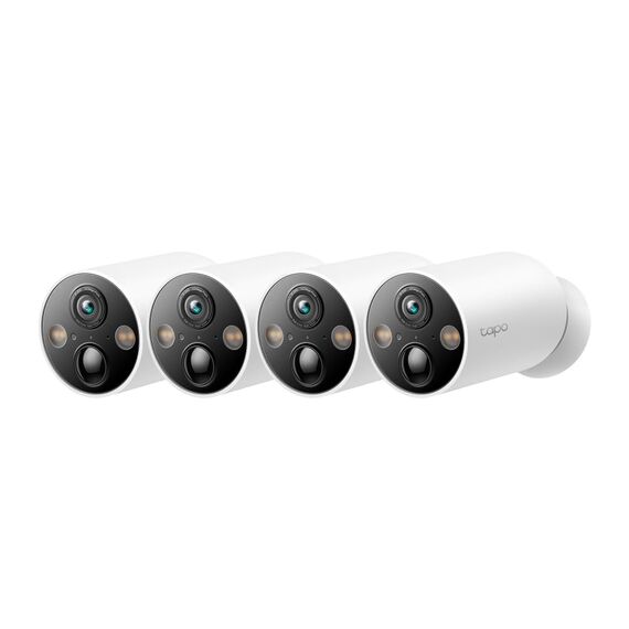 Tapo C425 Außenkamera Akku, 4-Pack | Überwachungskamera aussen mit Magnetische Basis, 2K Auflösung, WLAN, 10000-mAh-Akku, 150° FOV, Kein Hub erforderlich, Unterstützt Solarpanel, Alexa-kompatible