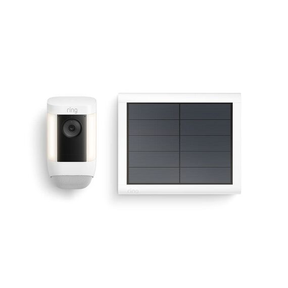 Ring Spotlight Kamera Pro Solar (Spotlight Cam Pro Solar)|2K-Video mit Ring Vision, 3D-Bewegungserfassung, LED-Spotlights, Selbstinstallation|30-tägige kostenlose Testphase für Ring Home