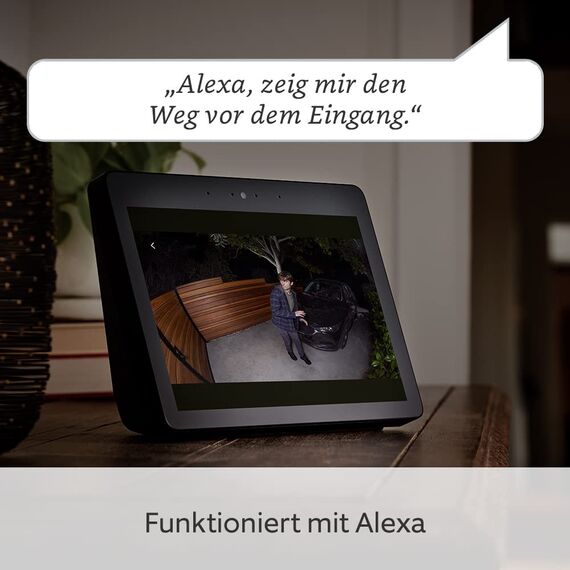 Ring Spotlight Cam Plus Wired von Amazon | 1080p-HD-Video, Gegensprechfunktion, Nachtsicht in Farbe, LED-Spotlights, Sirene, festverdrahtete Installation | 2 Kameras