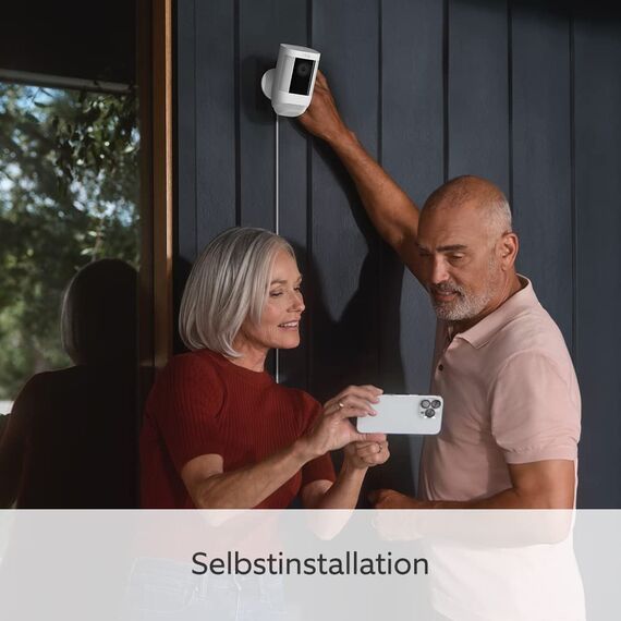 Ring Spotlight Kamera Pro Netzstecker (Spotlight Cam Pro Plug-in)| Außenkamera, 2K-Video mit Ring Vision, 3D-Bewegungserfassung, Überwachungskamera | 30-tägige kostenlose Testphase für Ring Home