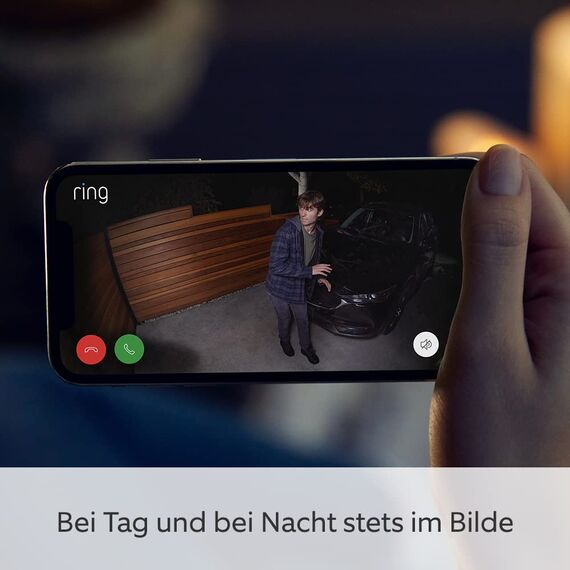 Ring Spotlight Cam Plus Solar von Amazon | 1080p-HD-Video, Gegensprechfunktion, Nachtsicht in Farbe, LED-Spotlights, Sirene, Selbstinstallation