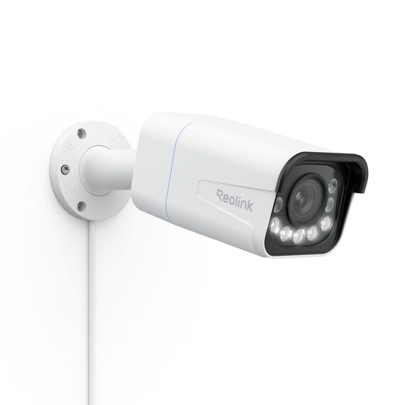 Reolink 4K Smarte PoE IP Kamera Outdoor mit Personen-/Autoerkennung, 5X optischer Zoom Überwachungskamera Aussen, Spotlight, Farbige Nachtsicht, Zwei-Wege-Audio, microSD Kartensteckplatz, RLC-811A
