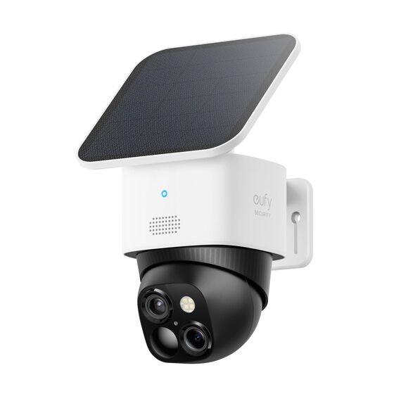 eufy Security SoloCam S340, Kamera Überwachung Aussen, 360°-Überwachung, Keine Toten Winkel, Überwachungskamera Aussen Akku, Solar, 2,4GHz WLAN, Gebührenfreie Nutzung, HomeBase 3 kompatibel