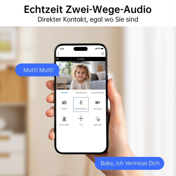 CiKiKWXO 2.4/5GHz Überwachungskamera Innen WLAN mit 2K (3MP) HD Kamera Überwachung Innen PTZ– Bewegungserkennung, IR Nachtsicht, Zwei-Wege-Audio Kompatibel mit Alexa für Haustier/Innen (2Stück)