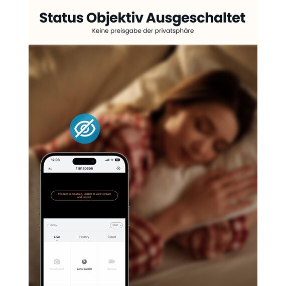 ieGeek Überwachungskamera Innen, 2K Kamera Überwachung Innen, 360° WLAN Kamera Indoor, Zwei-Wege-Audio, 15M Nachtsicht, PIR Bewegungserkennung, Auto Tracking, Alexa