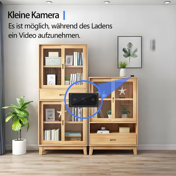 Mini-Surveillance-Kamera im kleinen Format - Innen- und Außenüberwachungskamera - High Definition (HD) 1080p - ohne WLAN - kompatibel mit 512 GB - Bewegungserkennung - Nachtsicht - Gravitationssensor