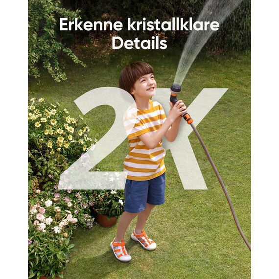 eufy Security SoloCam S220, Kamera Überwachung Aussen, 2K Auflösung, Überwachungskamera Aussen Akku, Solar, 2,4GHz WLAN, Ohne ABO, Ohne Monatliche Kosten, Gebührenfreie Nutzung