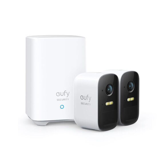 eufy Security eufyCam 2C, überwachungskamera aussen, 180Tage Akku, HD 1080p, IP67 wetterfest, Nachtsicht, Kompatibel mit HomeKit und Solar Panel, überwachungskamera aussen set2+1,Gebührenfreie Nutzung