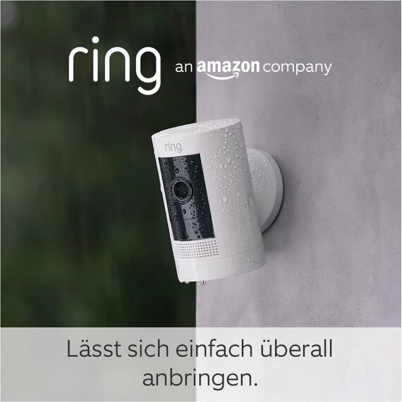 Ring Außenkamera Solar (Stick Up Cam) | Überwachungskamera aussen mit Solarpanel, 1080p-HD-Video, WLAN, witterungsbeständig, geeignet für Haus & Grundstück | 3 Kameras