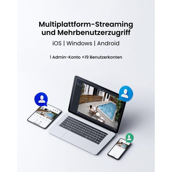Reolink 4K Wi-Fi 6 Überwachungskamera Aussen mit 2,4/5GHz Dual-Band Wi-Fi, Farb-Nachtsicht, Plug-In WLAN Kamera Outdoor mit 24/7-Aufzeichnung, Intelligente Erkennung, Sirene, Wetterfest, Lumus Pro