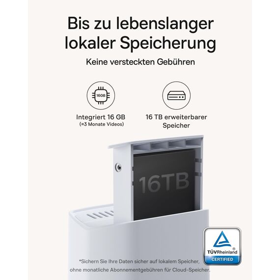 Baseus Security Überwachungskamera Aussen Akku 210Tage, 2K HD, 145 Grad, IP67 Wetterfest, Nachtsicht, Kamera Überwachung Kabellos WLAN mit Lokal Speicher, Menschen und Bewegungsmelder - N1 2-Cam Kit