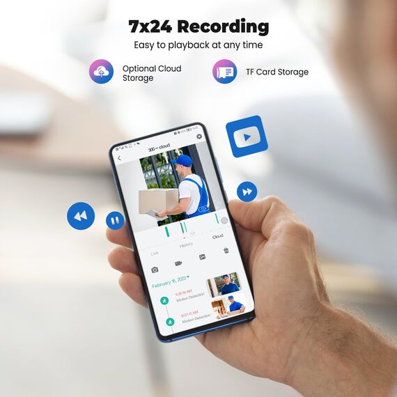 Codnida 5MP Überwachungskamera Aussen WLAN,2,4/5Ghz WiFi Kamera Outdoor mit Bewegungsmelder,Automatische Verfolgung,24/7 Aufnahme,Farbige Nachtsicht,IP66, 2-Wege-Audio,Schwarz(Alexa-Unterstützung)