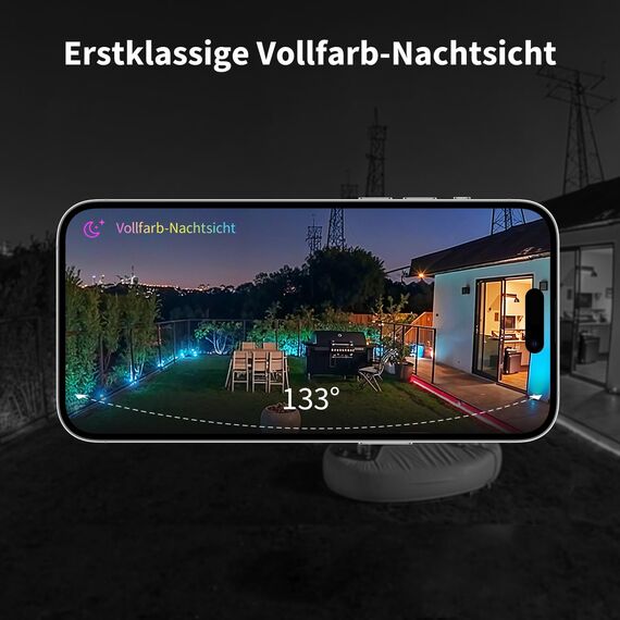 Aqara Überwachungskamera Aussen G5 Pro, 4MP Echtfarbe Nachtsicht,2,4/5GHz WLAN, HomeKit Secure Video, Kamera-Hub,Thread-Grenzrouter, Lokale Erkennung, Thread/Zigbee, Unterstützt Alexa Google (Grau)