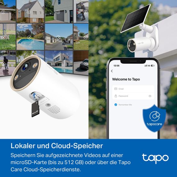 Tapo C460 KIT 4K 8MP Solar Überwachungskamera Aussen Akku, Starlight-Farb-Nachtsicht, Dual-Band WLAN, Magnetfuß, Verschlüsselte microSD-Aufzeichnung, KI-Erkennung, 10000-mAh-Akku