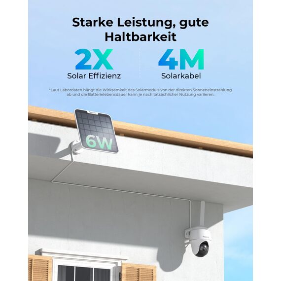 Reolink 4K 3G/4G LTE Überwachungskamera mit SIM Karte, 355°&140° PTZ Solar Kamera Outdoor mit 8MP Farbnachtsicht, Person/Auto/Haustiererkennung, 32GB microSD-Karte, Go PT Ultra+6W Solarpanel