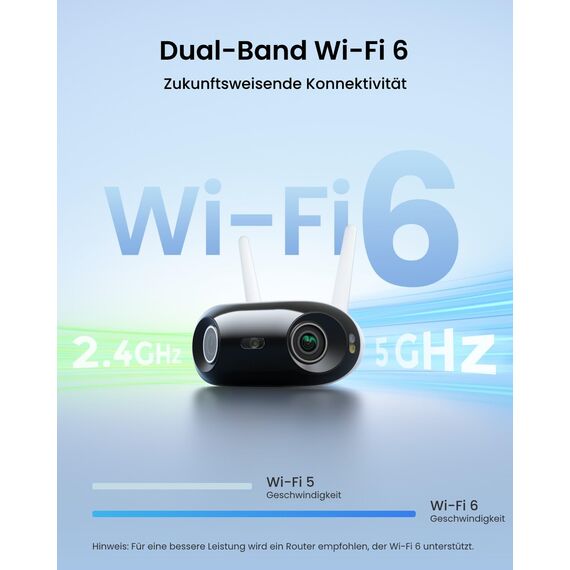 Reolink 4K Wi-Fi 6 Überwachungskamera Aussen mit 180° Panoramablick, 2.4/5GHz Dual-Band WLAN Kamera Outdoor mit Perimeterschutz, Farbnachtsicht, Smart-Erkennung, 2-Wege-Audio, Plug-in, Elite WiFi