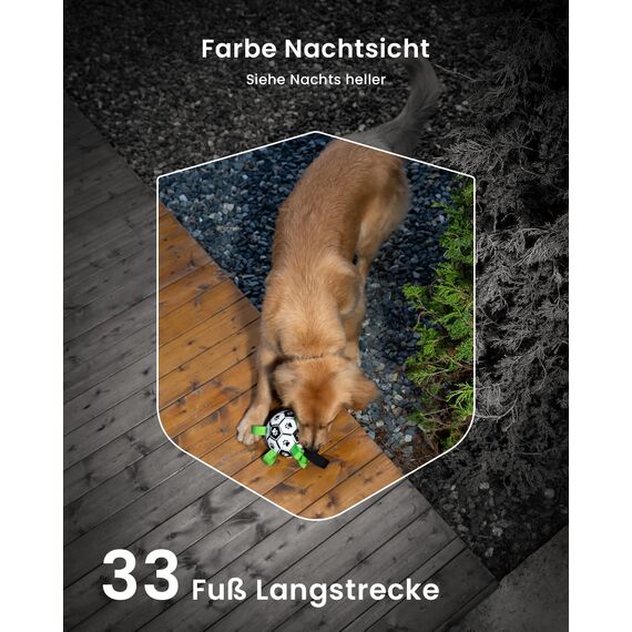 ieGeek 2K Überwachungskamera Aussen Akku Solar, 5200mAh Akku Kamera Überwachung Aussen WLAN, PIR-Bewegungserkennung, Bunte Nachtsicht, 2-Wege-Audio, Spotlights, IP65 wasserdicht