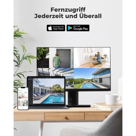 Reolink 5MP PoE Überwachungskamera Aussen mit Personen-/Autoerkennung, Smarte IP Kamera Outdoor mit Zeitraffer, 30m IR Nachtsicht, IP67 Wasserfest, Audio, microSD Kartensteckplatz, RLC-510A Schwarz