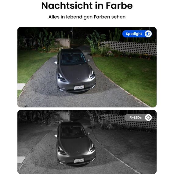 Reolink 4K+ Ultra HD 12MP PoE Überwachungskamera Aussen mit Strahler, Menschen-/Fahrzeugerkennung, Farbnachtsicht, Zwei-Wege-Audio, Bewegungswarnungen, RLC-1212A