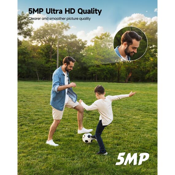 2 Stück Überwachungskamera Aussen - 5MP Kamera Überwachung Aussen 2,4/5Ghz Wlan IP Kamera Outdoor Außenkamera Kabel 360°PTZ Videoüberwachung Aussen Camera Dome Homekit mit Automatischer Verfolgung