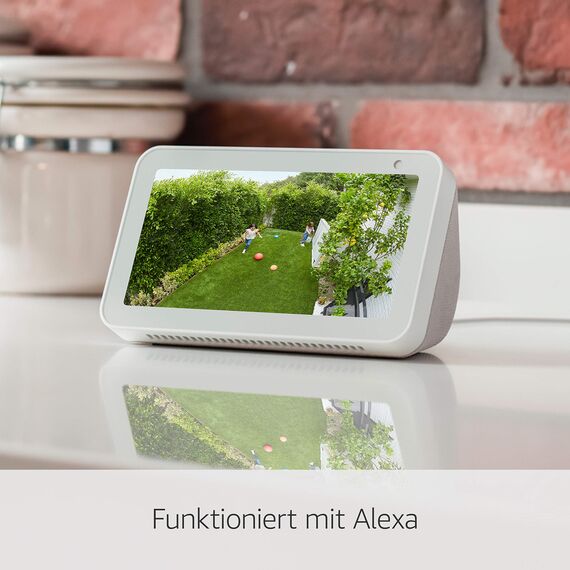 Zertifiziert und generalüberholt Ring Außenkamera Netzstecker (Plug-in)|Überwachungskamera aussen mit 1080p-HD-Video, WLAN, witterungsbeständig, geeignet für dein Haus & Grundstück, Alexa-kompatible