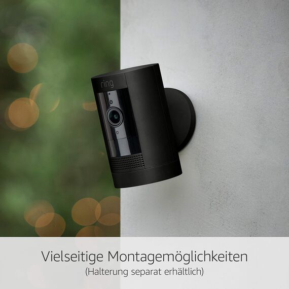 Zertifiziert und generalüberholt Ring Außenkamera Akku(Battery)|Überwachungskamera aussen mit 1080p-HD-Video,WLAN,witterungsbeständig,geeignet für dein Haus & Grundstück|Alexa-kompatible