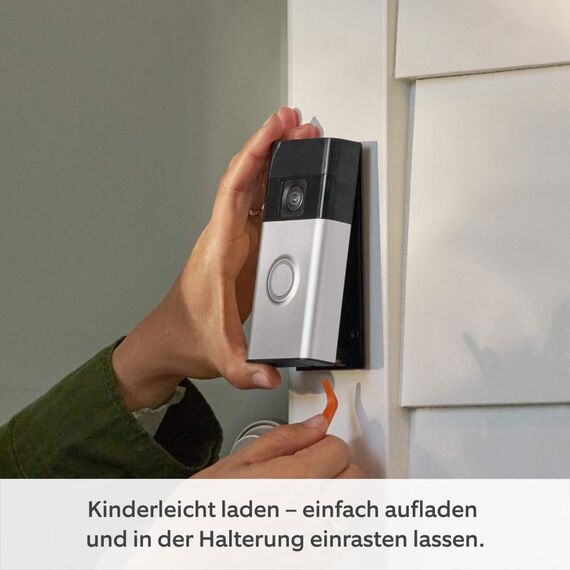 Ring Akku-Videotürklingel (Battery Video Doorbell) (2024) | WLAN-Videotürklingel-Sicherheitskamera, Selbstinstallation (in 5 Minuten) | mit eingebautem Akku I Privatsphäre-Einstellungen