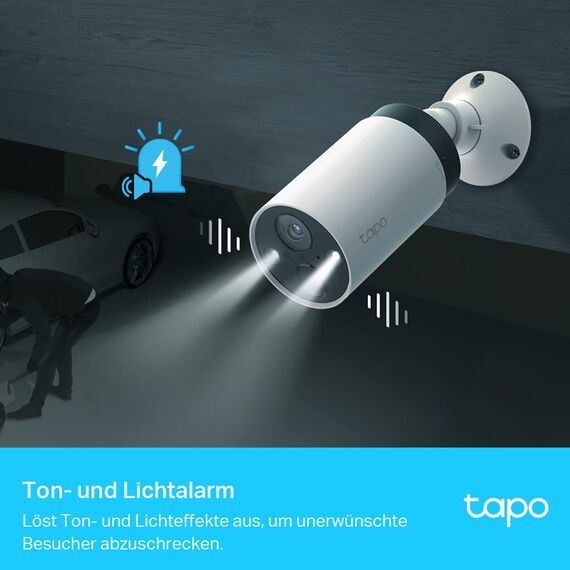 Tapo C420S2 Überwachungskamera Aussen, 2K Hochauflösung, 5200mAh wiederaufladbarer Akku, Vollfarb-Nachtsicht, Intelligente Identifikation, microSD-Karte und Cloud-Speicher, 2-Cam-Set