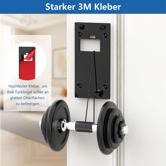 2024 Doorbell Halterung, Selbsthaftende Halterung ohne Bohren für Die neue Akku-Videotürklingel (2024) (Battery Video Doorbell), R-ing Kamera Klingel Klebehalterung Doorbell Zubehör