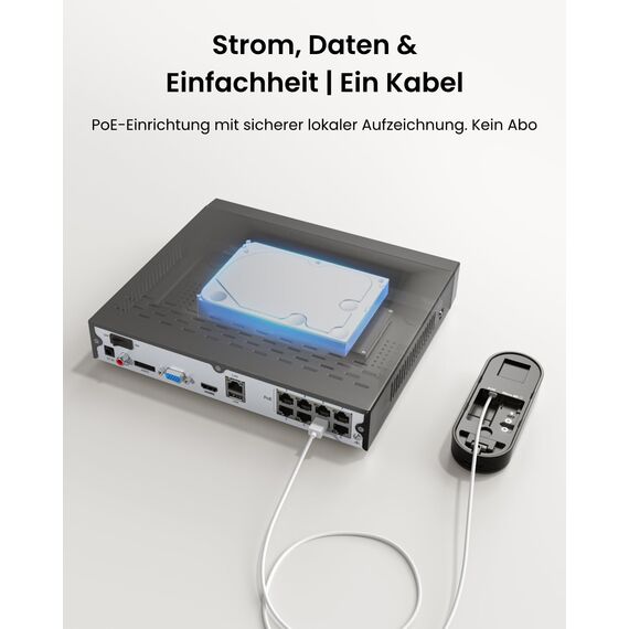 Reolink 5MP Video-Türklingel PoE mit Chime, UHD Türklingel Kabelgebundene mit Kamera, 180° Ultraweitwinkel, Zwei-Wege-Audio, Personenerkennung, Wasserdicht, Alarme, Kompatibel NVR, Video Doorbell PoE