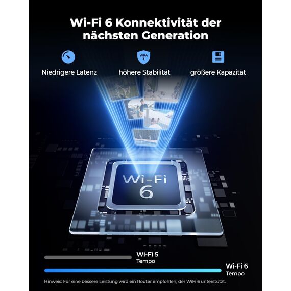Reolink 4K Wi-Fi 6 Überwachungskamera Aussen, IK10 Vandalismusgeschützt, Farbnachtsicht, Personen-/Fahrzeug-/Tiererkennung, Zwei-Wege-Audio, Ohne PT, RLC-840WA