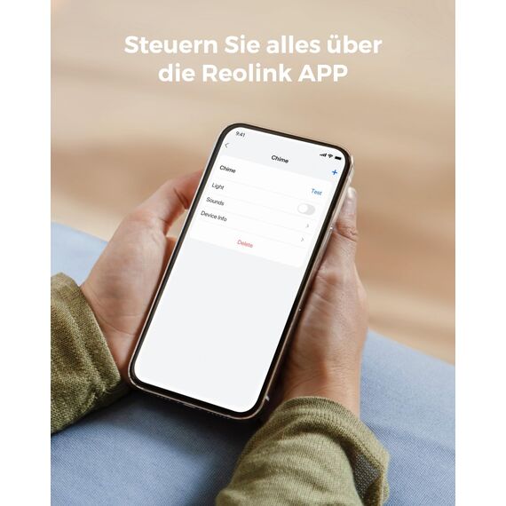 Reolink Digital Chime, NUR Kompatibel mit Video Doorbell WiFi/PoE mit Hardware V2 od. höherer Version, Funktioniert mit Doorbell Battery, Plug&Play, Fernsteuerung via App, mehrere Klingeltonoptionen