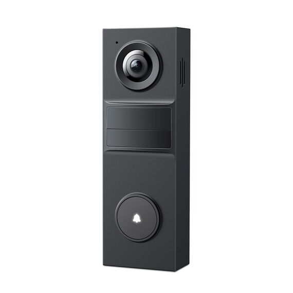Tapo D205 Akku-Videotürklingel | WLAN Türklingel mit Kamera | 2K, 160° Weitwinkel, Zwei-Wege-Audio | Integrierter Akku | Lokale Speicherung auf microSD & H500 HomeBase | Kompatibel Solarpanel