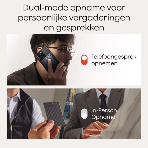 Plaud Note KI Digitales Diktiergerät mit Hülle - 64 GB Aufnahmegerät mit KI-Technologie zum Transkribieren und Zusammenfassen, One-Touch-Aufnahme (Dunkelblauer Hülle und Schwarze Note)