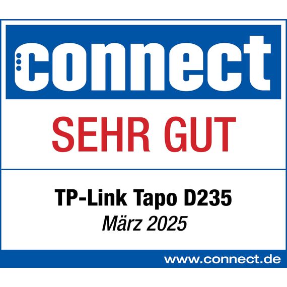 Tapo D235 Video-Türklingel Akku/Festverdrahtet (Video Doorbell) | Türklingel mit Kamera, 2K 5MP, Farbe Nachtsicht, 180° ultrabreiten Sichtfeld, 10000 mAh Nicht entfernbarer Akku, Mit Chime, Alexa