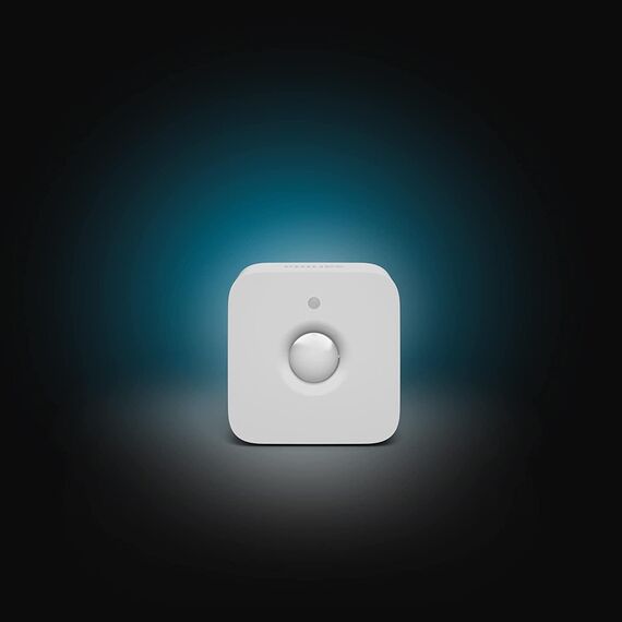 Philips Hue Bewegungsmelder Indoor, Tageslichtsensor für smarte Beleuchtung, automatische Lichtsteuerung bei Bewegung für EIN sicheres Zuhause, weiß