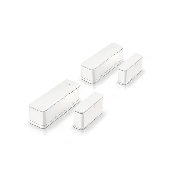 Bosch Smart Home Tür-/Fensterkontakt II Plus, Einbruchschutz mit smartem Sensor zur Erschütterungserkennung, kompatibel mit Amazon Alexa und Google Assistant, 2er-Set