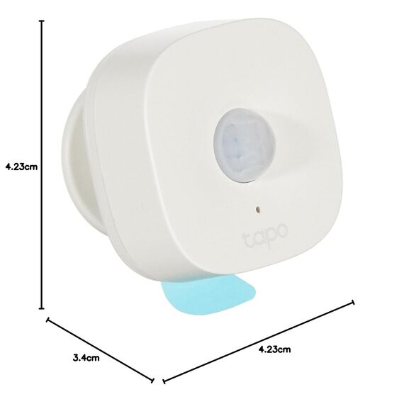 TP-Link Tapo T100 Bewegungsmelder, für Alarmanlage und Smart Home, Weitbereichserkennung, Batterielebensdauer über 1 Jahr, Tapo Hub Benötigt