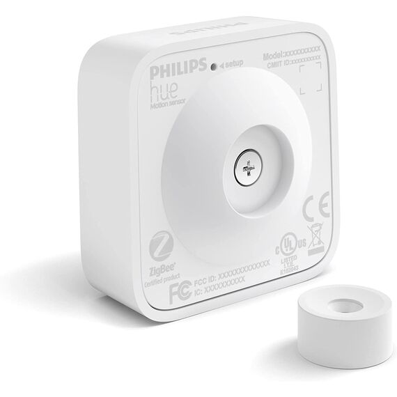 Philips Hue Bewegungsmelder Indoor, Tageslichtsensor für smarte Beleuchtung, automatische Lichtsteuerung bei Bewegung für EIN sicheres Zuhause, weiß